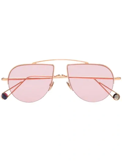 Shop Ahlem Pink D'aligre Aviator Sunglasses