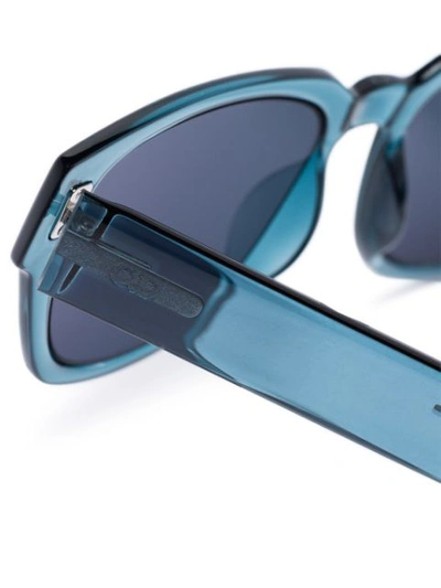 Shop Dior Blue Fraction 3 Sunglasses In Schwarz