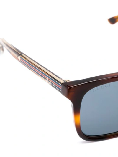 Shop Gucci Eyewear Tinted Sunglasses - Brown