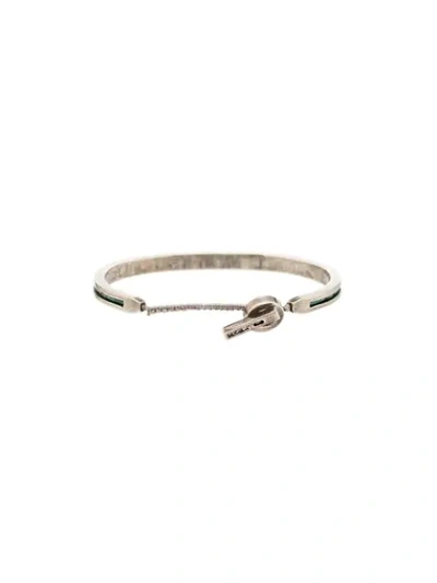 Shop M Cohen Inlaid Stone Bracelet In Metallic