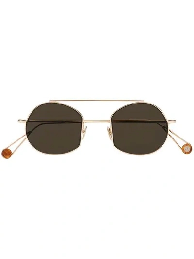 Ahlem Champagne Metallic Sunglasses In Metallic