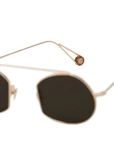 champagne metallic sunglasses