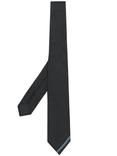 Shop Givenchy Logo Tie In Black