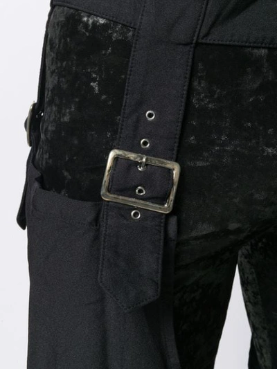 Shop Comme Des Garçons Homme Deux Relaxed Garter Belt In Black