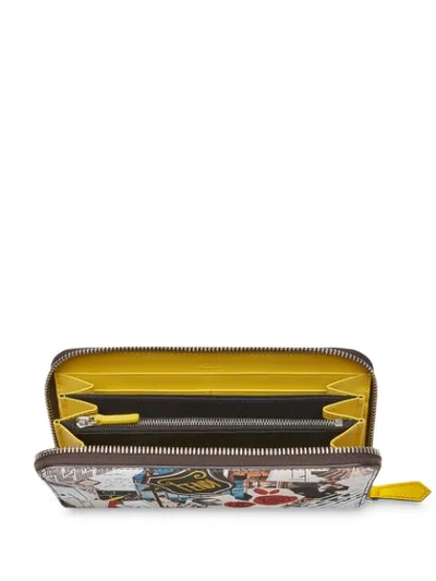 Shop Fendi Karl Kollage Wallet In Multicolour