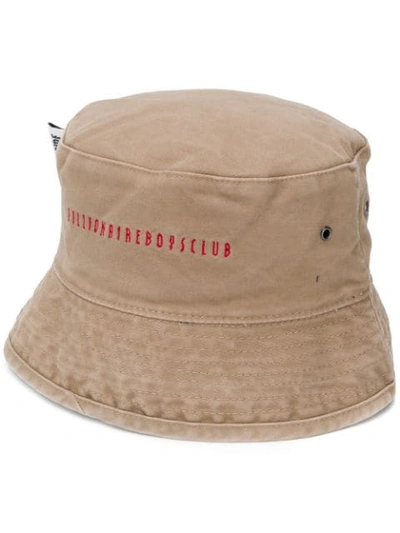 Shop Billionaire Boys Club Embroidered Logo Hat In Beige