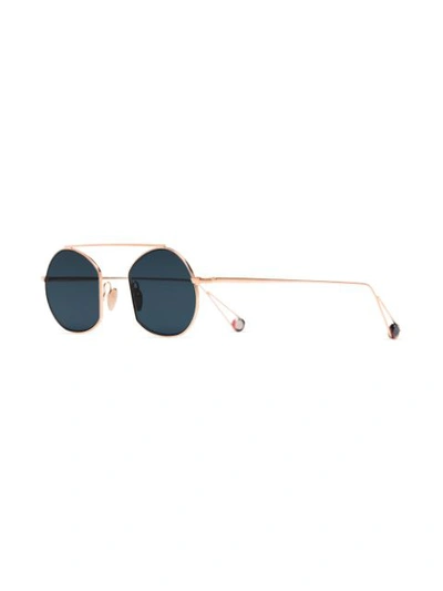 Shop Ahlem Victoires Round-frame Sunglasses In Metallic
