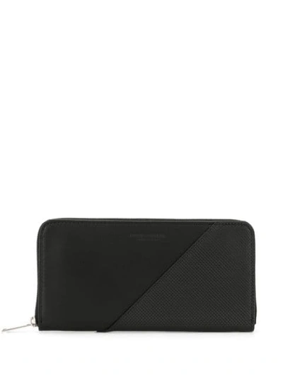 BOTTEGA VENETA ZIP-AROUND WALLET - 黑色