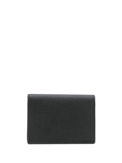 Shop Saint Laurent Monogram Cardholder In Black