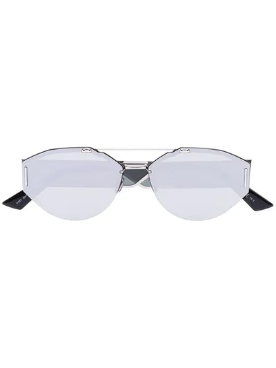 Shop Dior Silver-tone 0233s Metal Sunglasses In Metallic