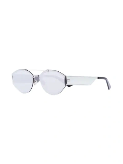 Shop Dior Silver-tone 0233s Metal Sunglasses In Metallic