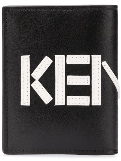 Shop Kenzo Logo Patch Wallet - Black