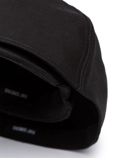 Shop Raf Simons Oversized Baseball Cap In Black