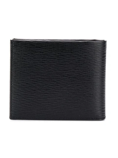 Shop Ferragamo Textured Wallet In Black
