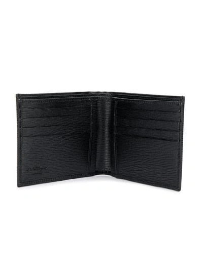 Shop Ferragamo Textured Wallet In Black