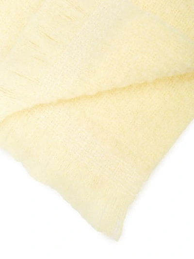 Shop Rick Owens Double Scarf - Yellow