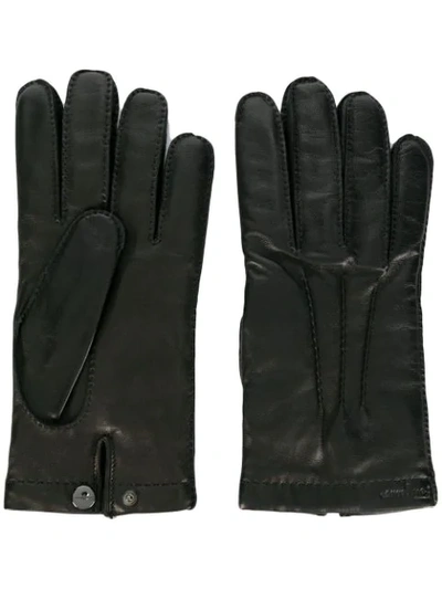 Shop Ferragamo Classic Gloves In Black