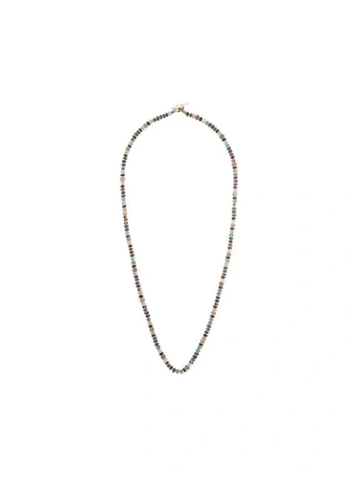 Shop M. Cohen Beaded Necklace In Multicolour