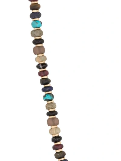 Shop M. Cohen Beaded Necklace In Multicolour