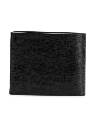Shop Ferragamo Salvatore  Foldover Textured Wallet - Black