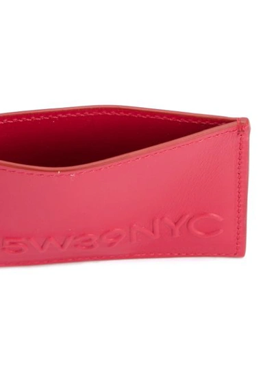 Shop Calvin Klein 205w39nyc Embossed Logo Cardholder In Red