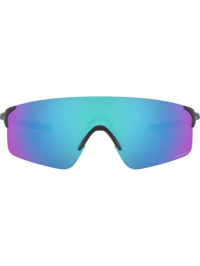 Shop Oakley Evzero Blades Sunglasses In Blue ,black
