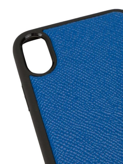 Shop Dolce & Gabbana Logo Plaque Iphone X Case In Blue