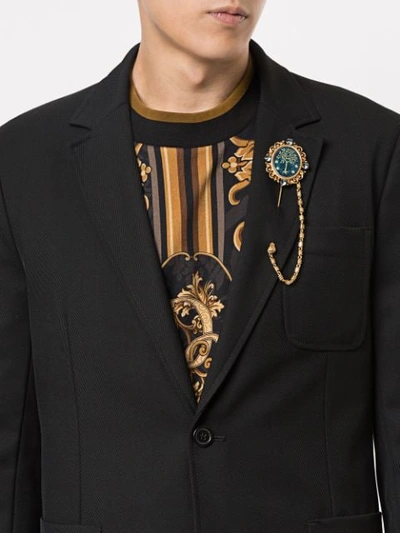 Shop Dolce & Gabbana Pin Brooch In Gold