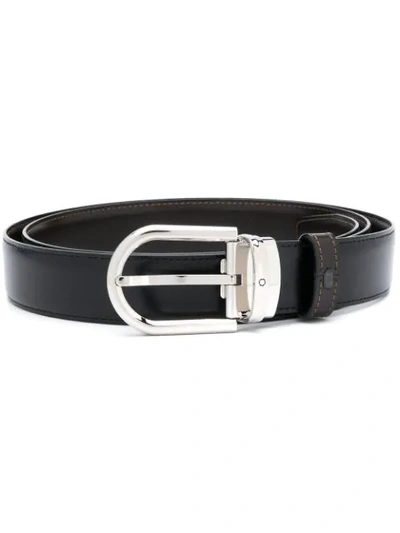 MONTBLANC BUCKLE BELT - 黑色