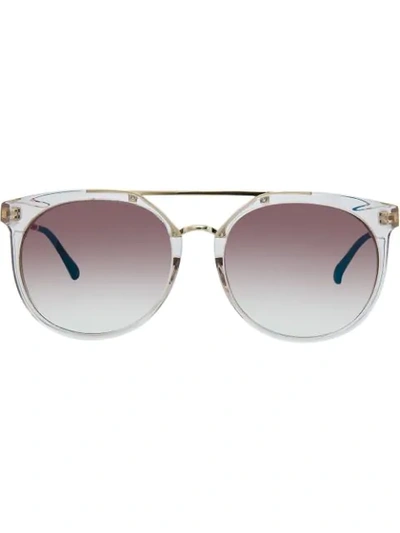Shop Linda Farrow Orlebar Brown 40 C4 Sunglasses - Grey