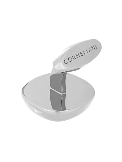 Shop Corneliani Circular Shaped Cufflinks In Grey