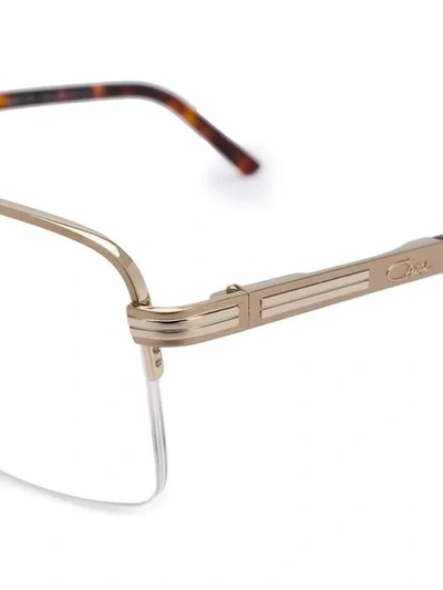 CAZAL 长方形框眼镜 - 金色