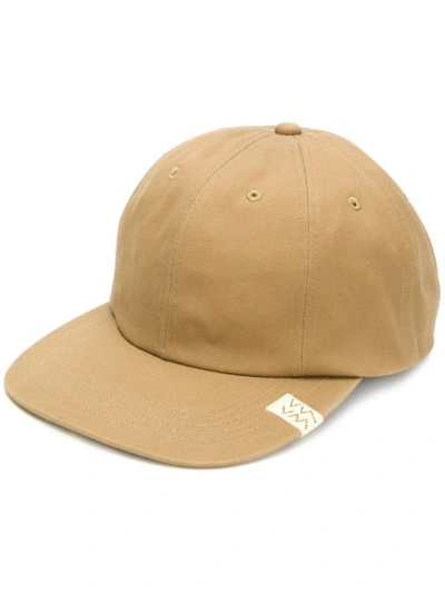 Shop Visvim Logo Patch Baseball Cap - Neutrals