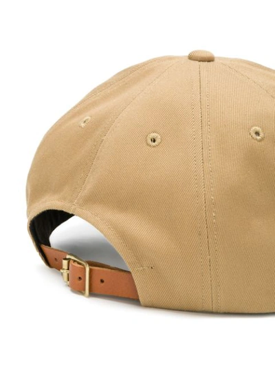 Shop Visvim Logo Patch Baseball Cap - Neutrals