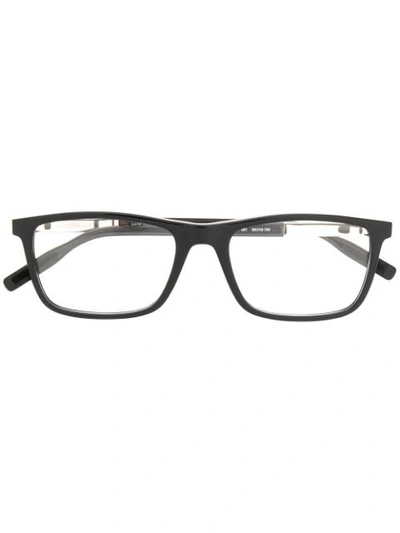 Shop Montblanc Square Shaped Glasses In Black