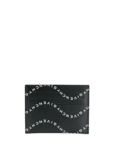 Shop Givenchy Logo Printed Cardholder In Black
