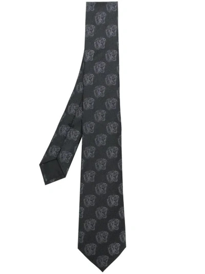Shop Gucci Krawatte Mit Tiger - Schwarz In Black