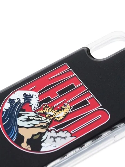 Shop Kenzo Tiger Mountain Iphone X Case In Black