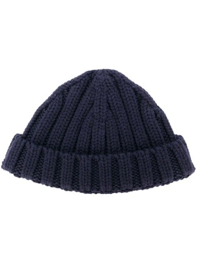 Shop Dsquared2 Chunky Knit Beanie - Blue