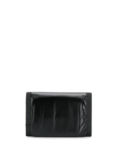 Shop Saint Laurent Nuxx Logo Print Wallet In Black