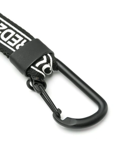 Shop Dsquared2 Logo Printed Key Ring - Black
