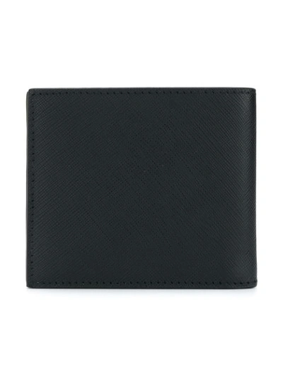 Shop Prada Printed Saffiano Wallet - Black