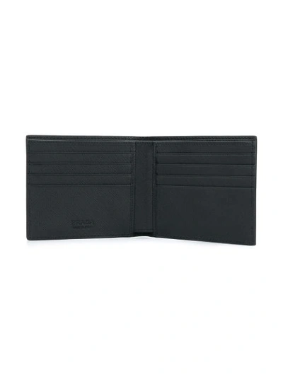 Shop Prada Printed Saffiano Wallet - Black