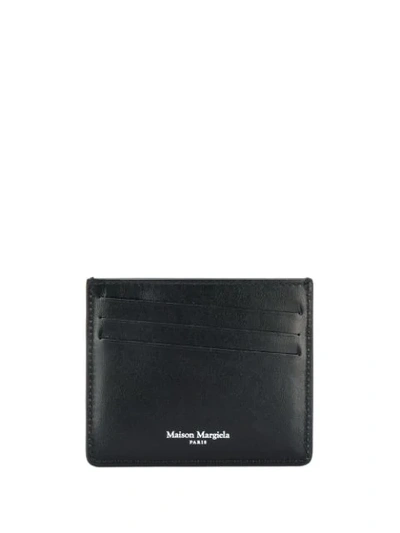 Shop Maison Margiela Compact 'caution' Cardholder In Black