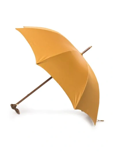 Shop Dolce & Gabbana Metallic Umbrella In Orange