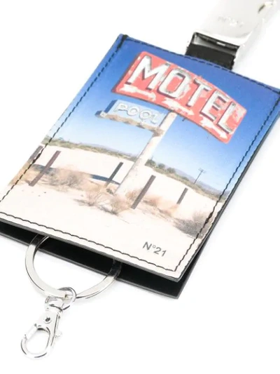 Shop N°21 Motel Key Chain In 黑色