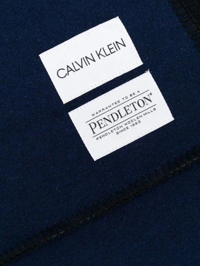 CALVIN KLEIN 205W39NYC PETER SADDLE毯子 - 黑色