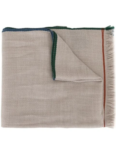 Shop Loro Piana Four In Hand Cashmere Scarf In Grey