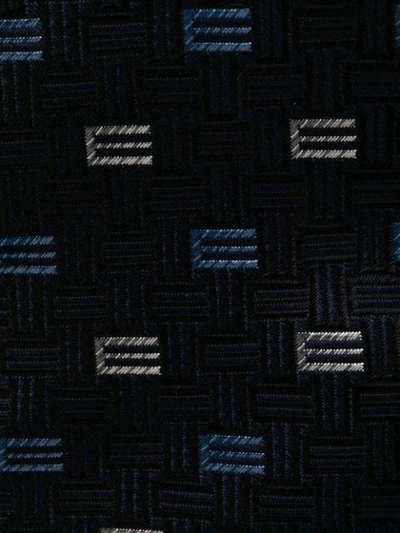 Shop Etro Printed Design Tie In Blue