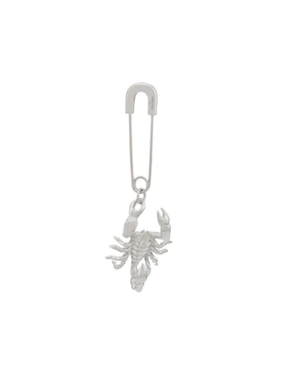 Shop Ambush Scorpion Drop Earring In Silver